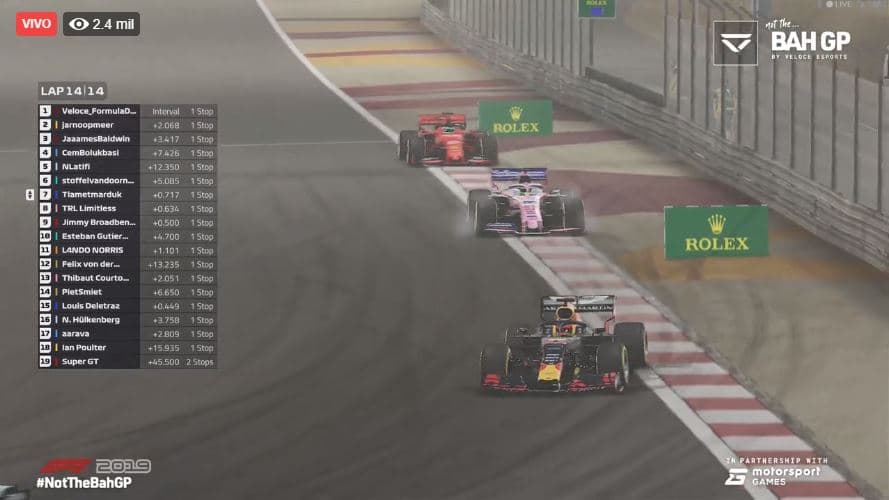 Las carreras virtuales se llevarán a cabo durante cada fecha pospuesta de los Grand Prix. Este fin de semana inició el Grand Prix Virtual de Bahrain. Cada carrera subsecuente y cancelada, será reemplazada por un Grand Prix Virtual.