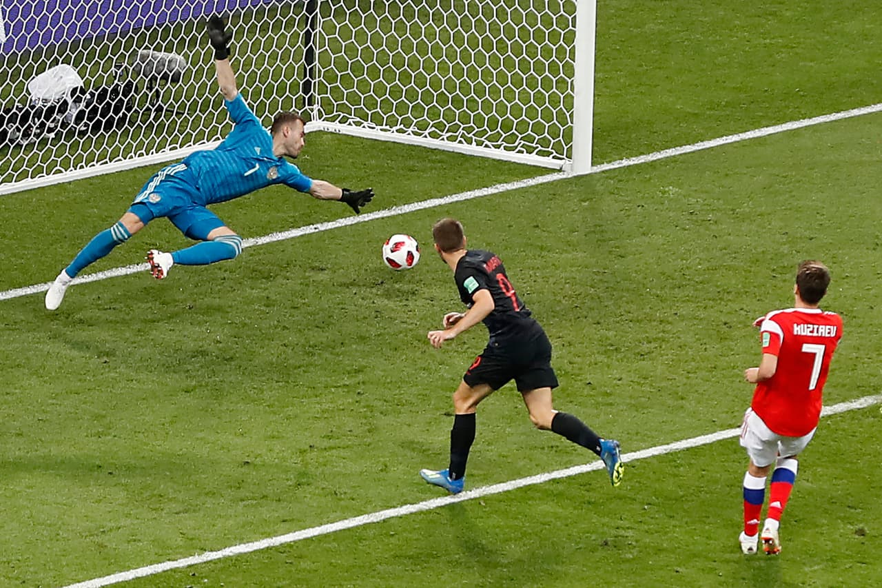 Andrej Kramaric marcó el 1-1 para Croacia con su definición en el área al minuto 39'.