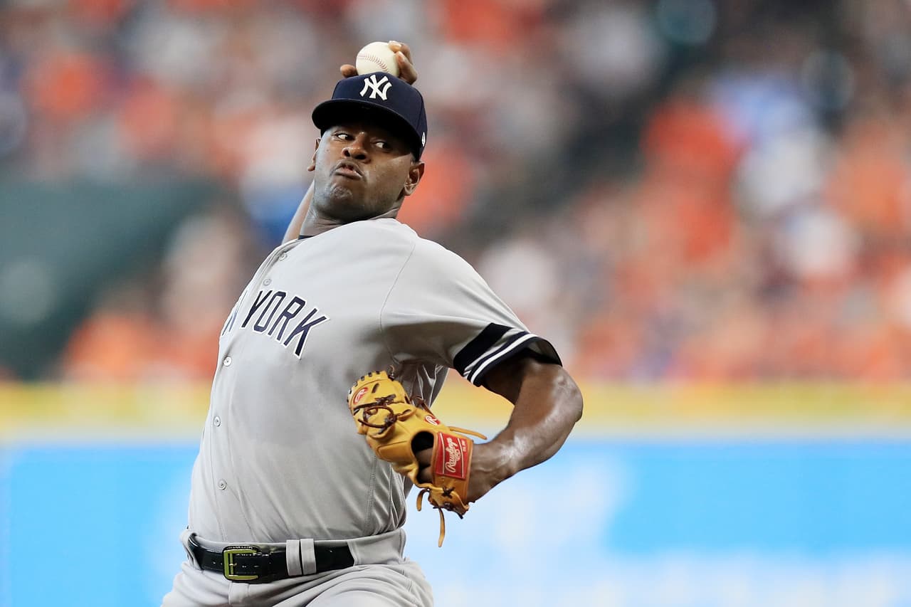 Luis Severino abrió el juego por los Yankees y trabajó 4 entradas en las que permitió 1 carrera limpia y sólo 2 imparbles.