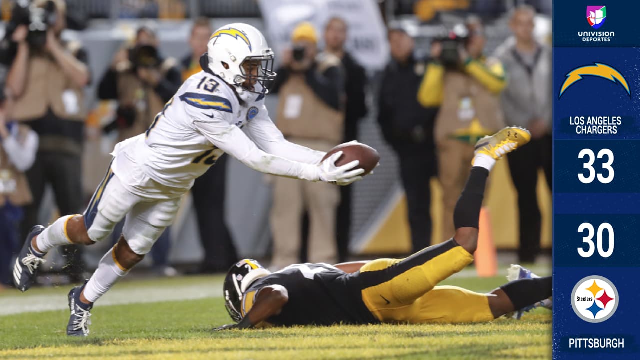 Chargers noqueó a Pittsburgh y le sacó la victoria con regreso liderado por Rivers y Allen