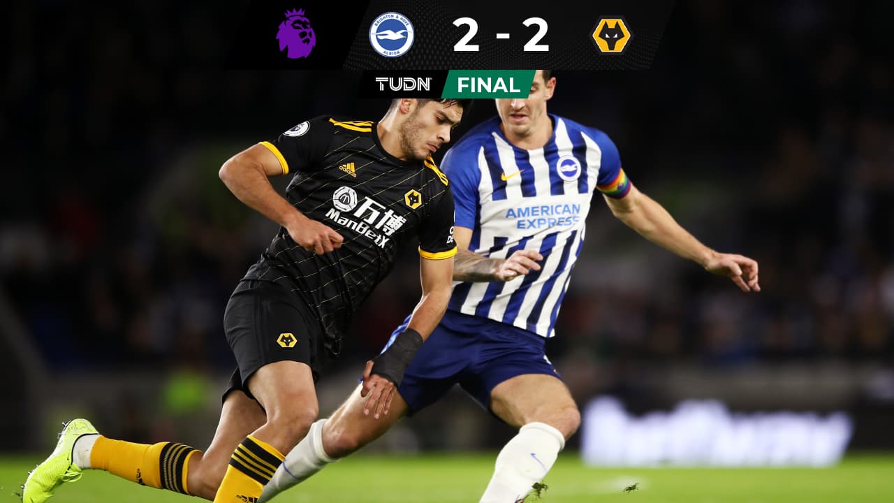 Gran asistencia de Raúl Jiménez pero Wolves empata