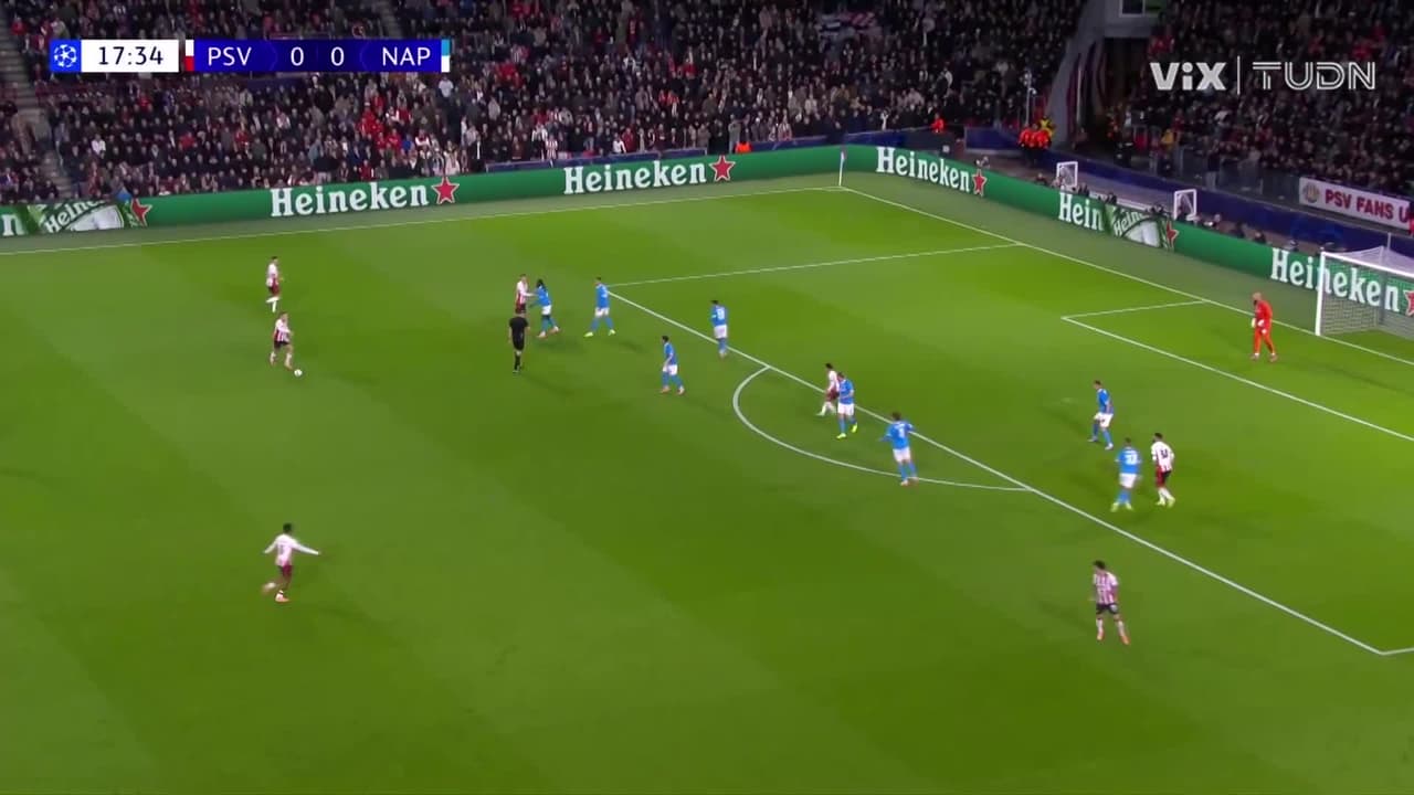 ¡GOL ANULADO! Saibari marcó para el PSV pero el VAR lo dejó sin celebración