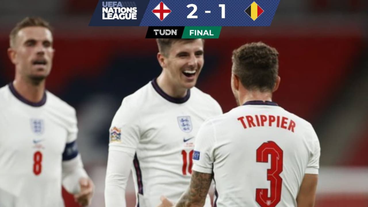 Inglaterra vence a Bélgica con voltereta en Wembley