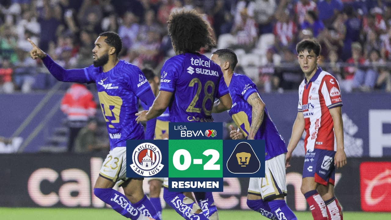 Atlético San Luis vs. Pumas EN VIVO: goles, resumen y resultado jornada 15 de Liga MX