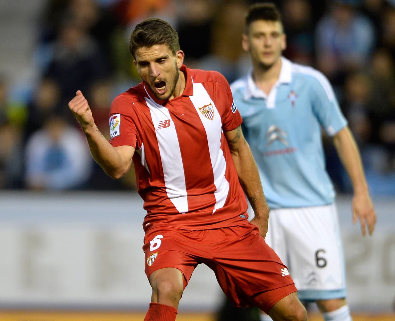 Danie Carriço puso al frente a la visita antes de acabar el primer tiempo con una definición letal frente al arco de Vigo.