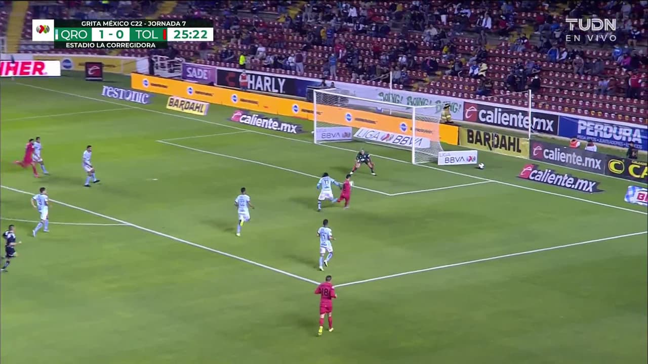 ¡TIRO ATAJADO! disparo por Leonardo Fernández.