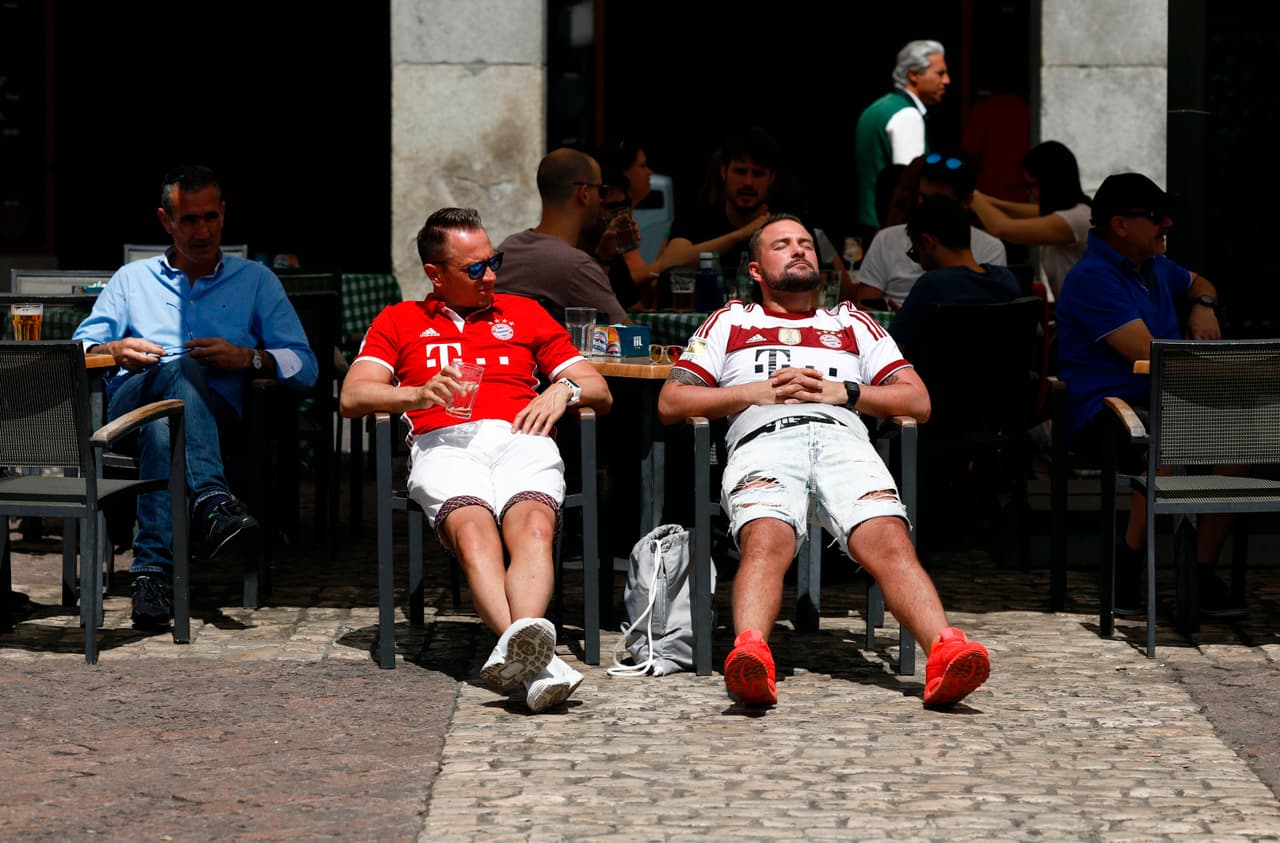 Los hinchas bávaros se mostraron confiados en la capacidad como visitante del Bayern Munich.