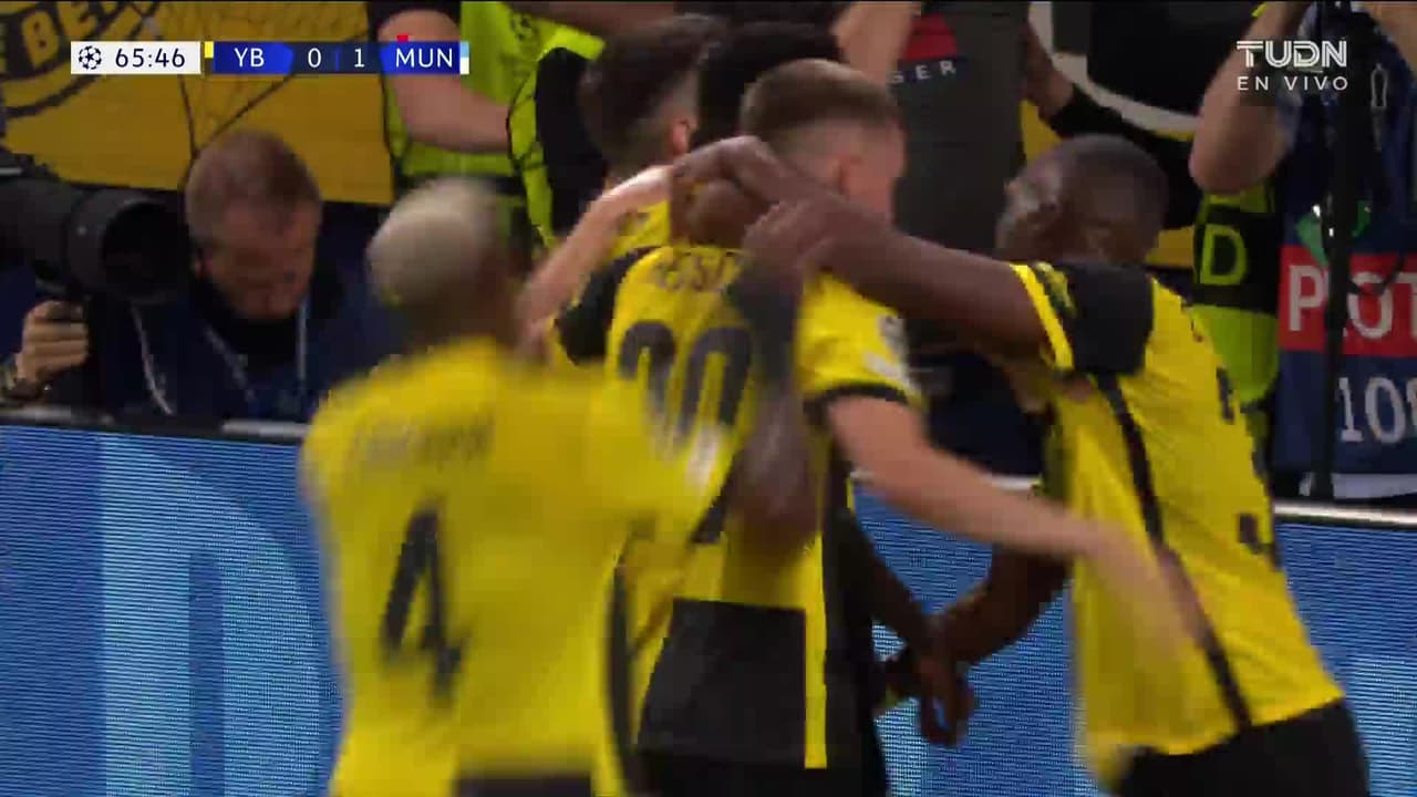 ¡GOL!  anota para BSC Young Boys. Nicolas Moumi Ngamaleu