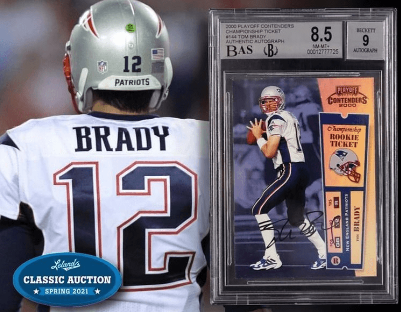 Cromo de Tom Brady como novato impone marca millonaria