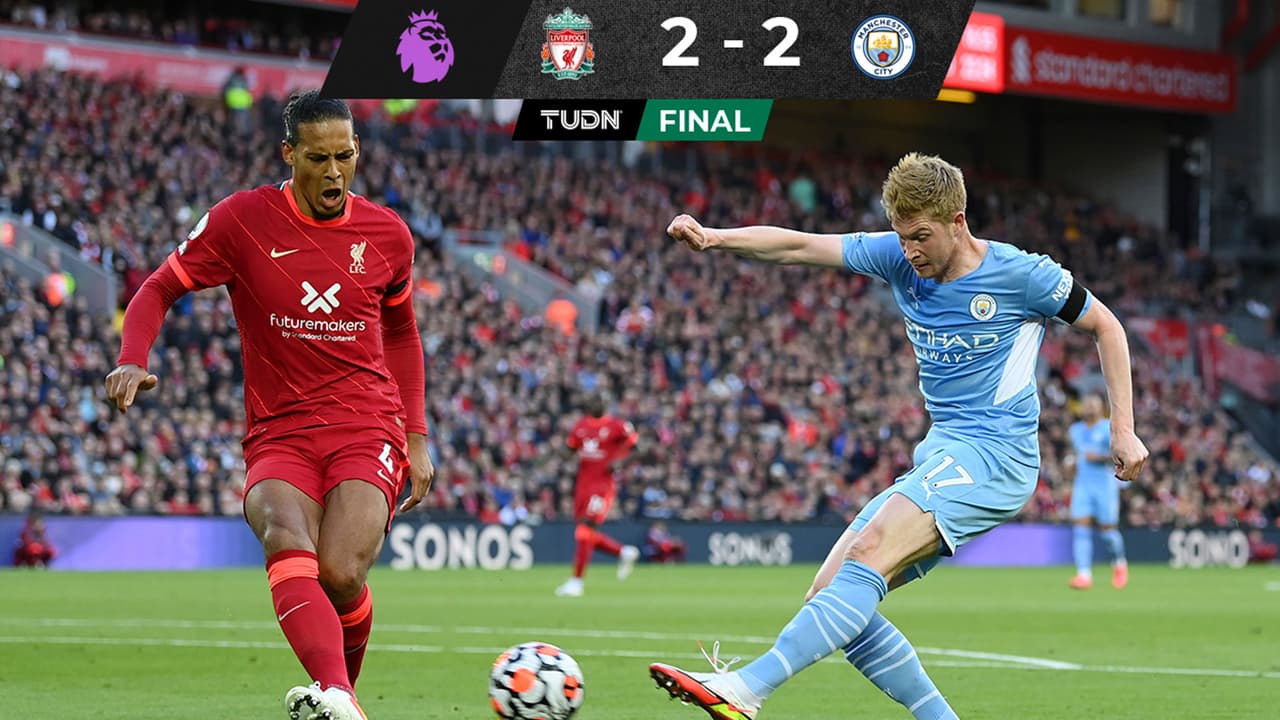 ¡Partidazo! Liverpool y City igualan en duelo vibrante
