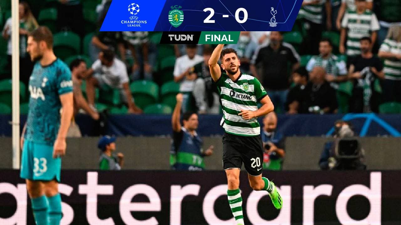 ¡Agónico! Con goles sobre la hora, Sporting Lisboa tunde a Tottenham