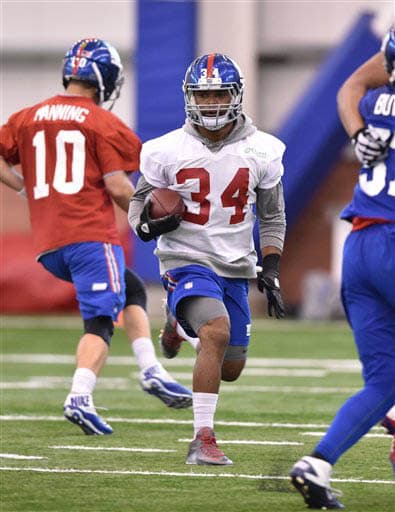 RB Shane Vereen en los Giants tras cuatro temporadas con los ‘Pats’ (AP-NFL).