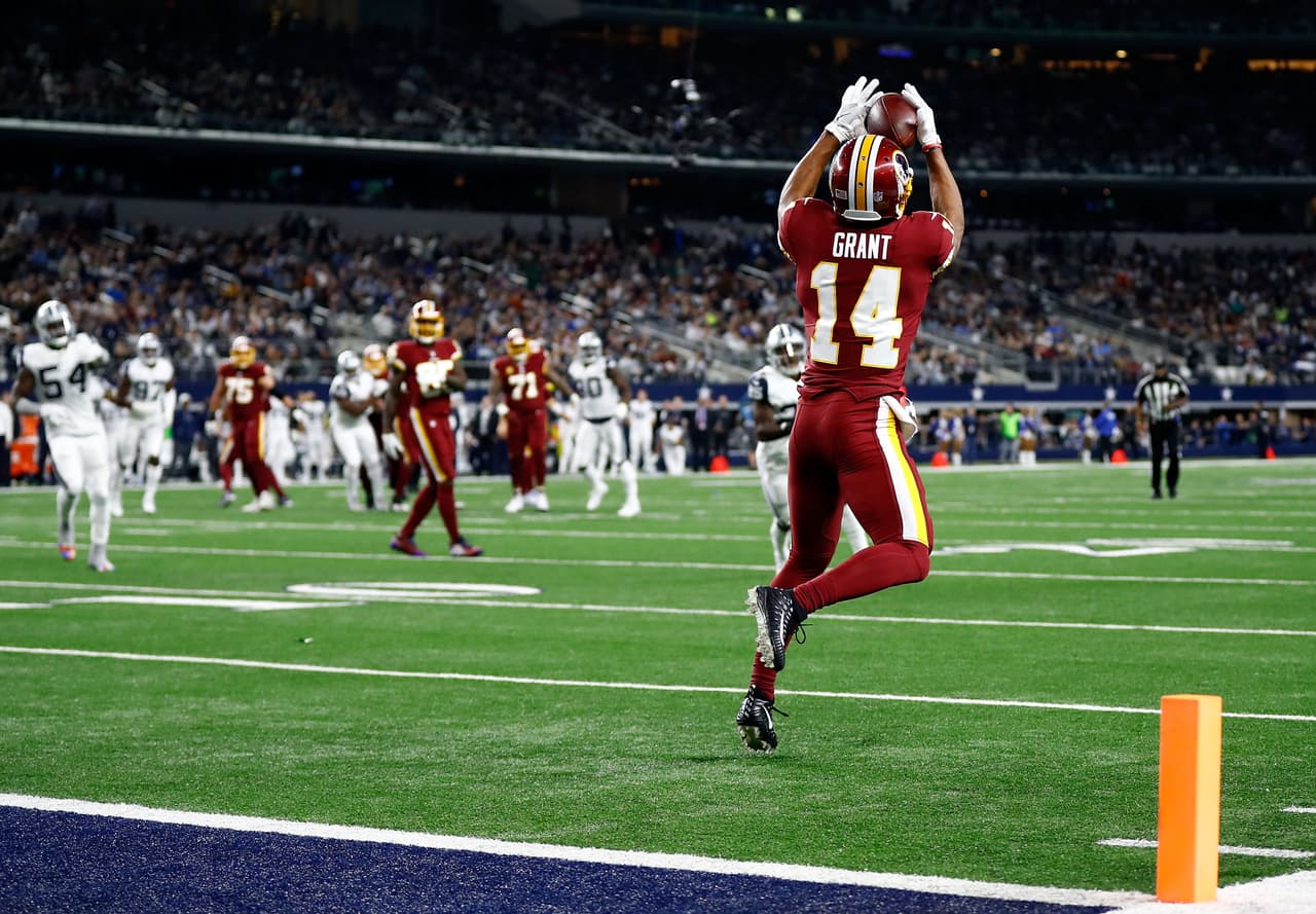 Ryan Grant fue el mejor jugador de los Redskins en el encuentro. Sumó 76 yardas en 5 recepciones incluyendo un pase dentro de la zona de anotación.