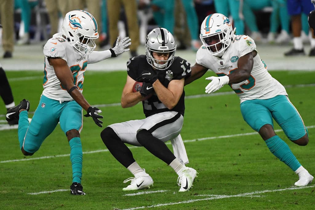 Los Miami Dolphins se aferraron y consiguieron el resultado en Las Vegas | Los Raiders dejaron de apretar en la segunda mitad del juego; Miami despertó y consiguió dejar el marcador 25-26.
