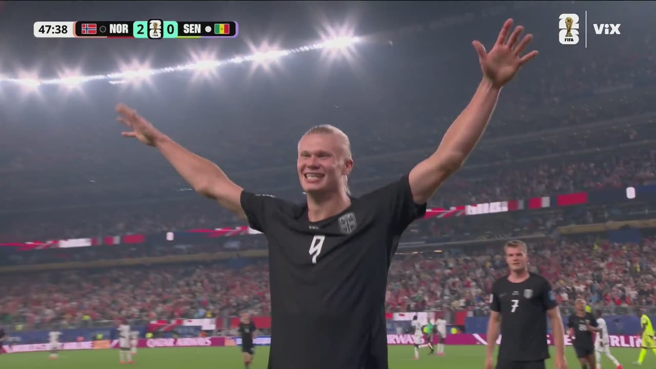 ¡Gol de Haaland! Contragolpe letal de Noruega que culmina el 'Androide'