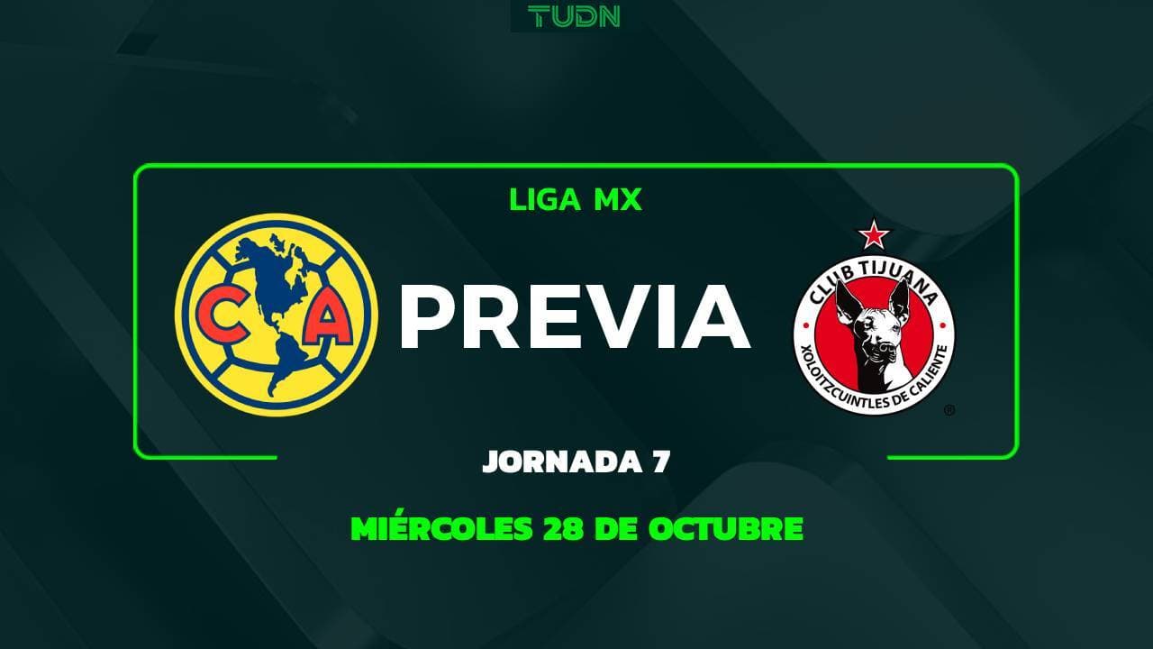 América vs. Tijuana: Horario y dónde ver el partido pendiente de Jornada 7 de Liga MX