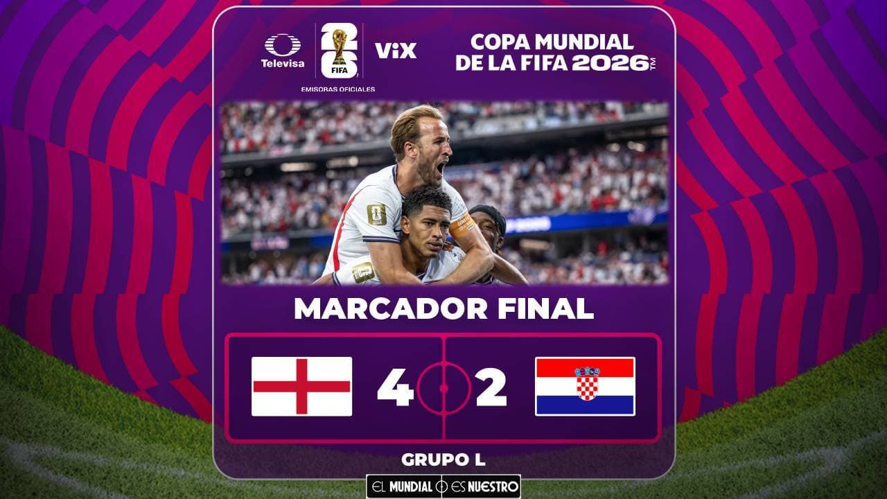 Resumen | Inglaterra gana con golazos a Croacia en debut del Mundial 2026