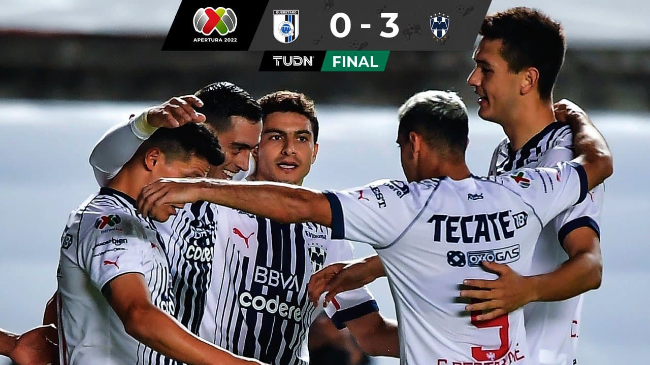 Rayados suma tercera victoria y Querétaro se hunde en la tabla
