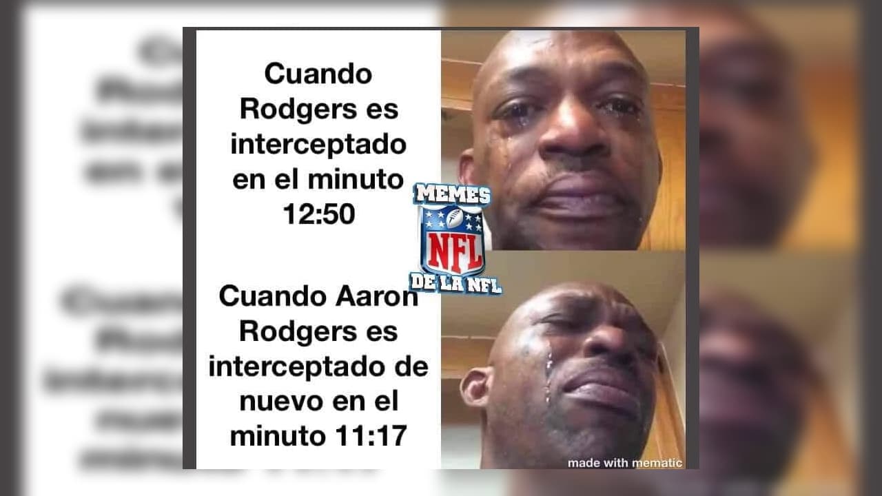Los memes no se detienen y esta semana la víctima favorita son Aaron Rodgers y sus Green Bay Packers que sufierin una dolorosa derrota frente a los Tampa Bay Buccaneers.