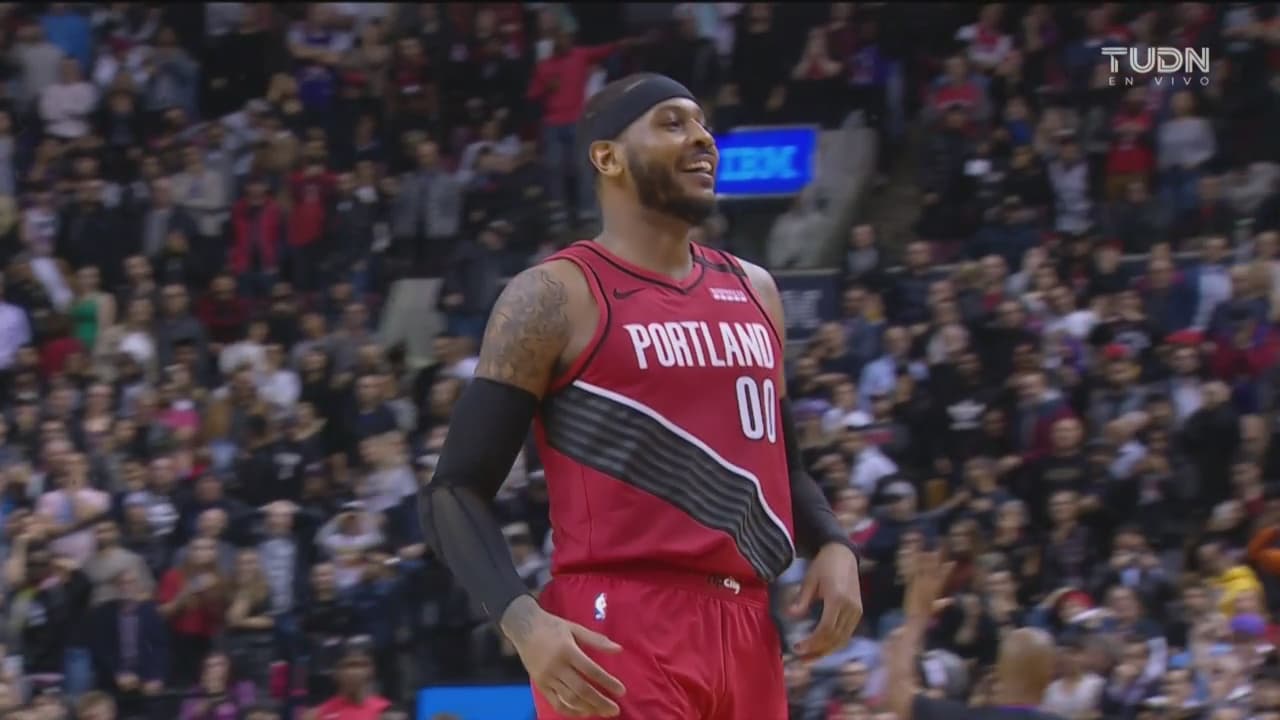 ¡Tiro ganador! Carmelo Anthony le da el triunfo a Blazers