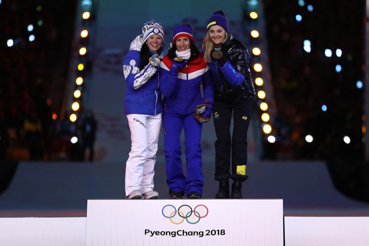 Marit llegó a Corea del Sur como la mujer más laureada del olimpismo invernal, con seis oros, tres platas y un bronce para igualar las medallas de otras dos fondistas.