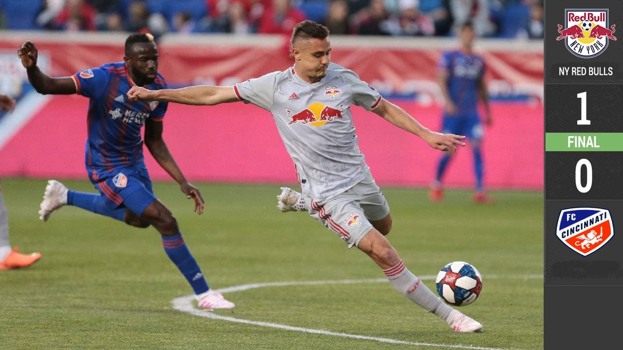 Un magistral ‘taquito’ le da a NYRB el triunfo ante un complicado FC Cincinnati