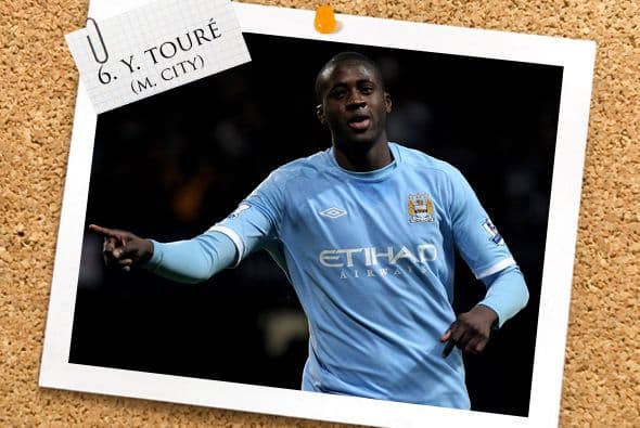 No se confundan, no estamos repitiendo jugadores. Yaya Touré, hermano de Kolo, también es incluído en nuestro Once gracias a que también anotó en la victoria de los 'Citizens'.