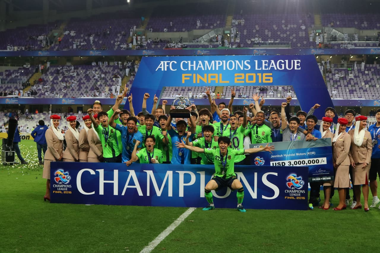 Jeonbuk Hyundai Motors de Corea del Sur se coronó en la Liga de Campeones de Asia y obtuvo su segundo título en ese torneo.