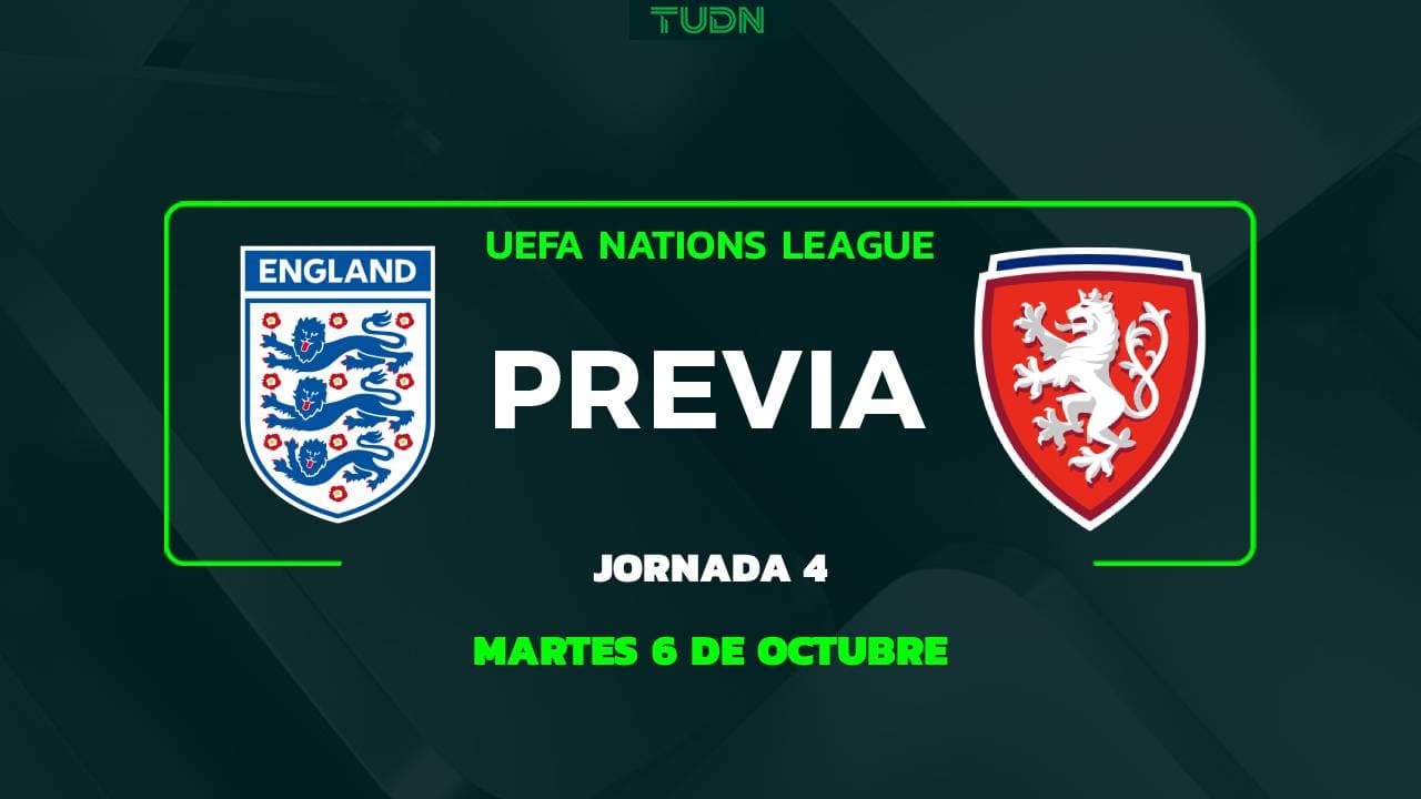 Inglaterra vs. Chequia: A qué hora y dónde ver el partido de la UEFA Nations League