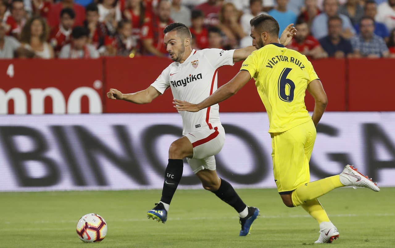Sevilla y Villarreal empataron en un duelo sin goles en el estadio Ramón Sánchez Pizjuan, con lo que el equipo de Miguel Layún, suplente en esta visita, sumó su primer punto en la Liga de España.