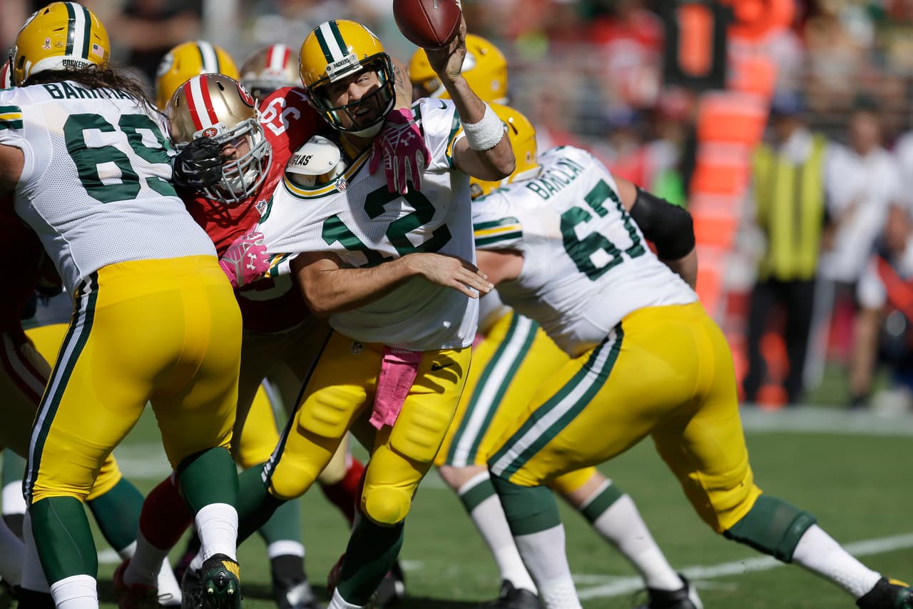 Los Green Bay Packers derrotaron 17-3 a los San Francisco 49ers manteniendo su invicto, he aquí las mejores imágenes del encuentro (AP-NFL).