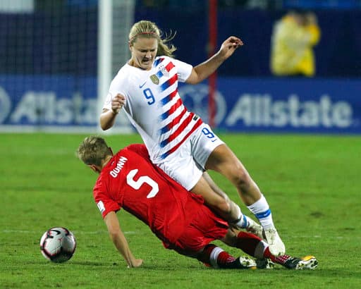 <b>Lindsey Horan</b>. La mediocampista estadounidense, e integrante del Portland Thorns, tiene un golpeo de balón de media y larga distancia que muchos hombre envidiarían.