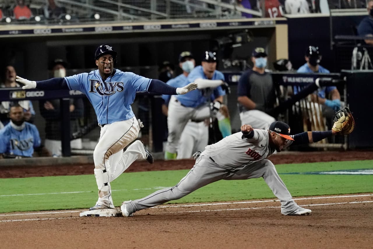 En dos entradas seguidas, los Rays consiguen la voltereta sobre los Astros y aseguran la victoria en el juego 1.