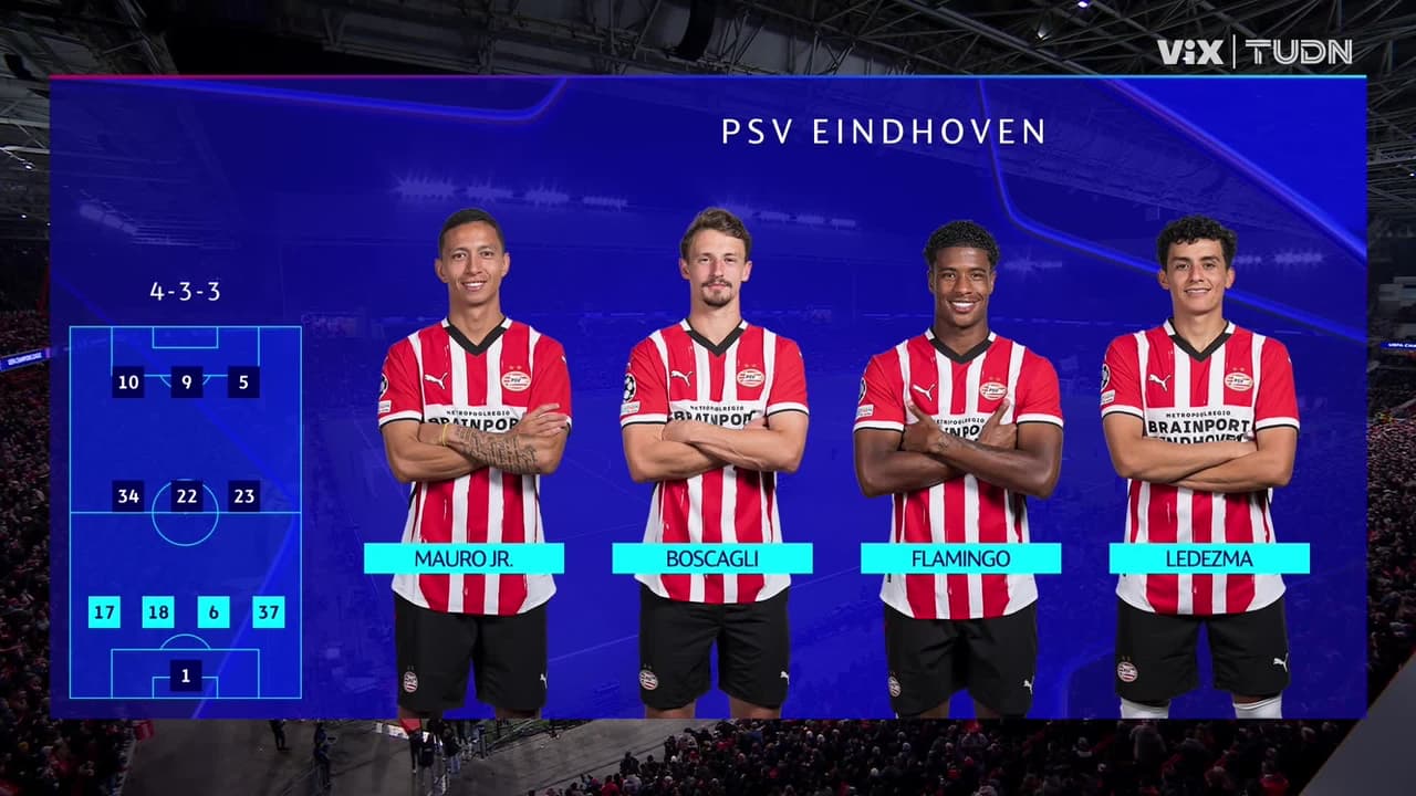 ¡Inicia el partido PSV vs. Juve!