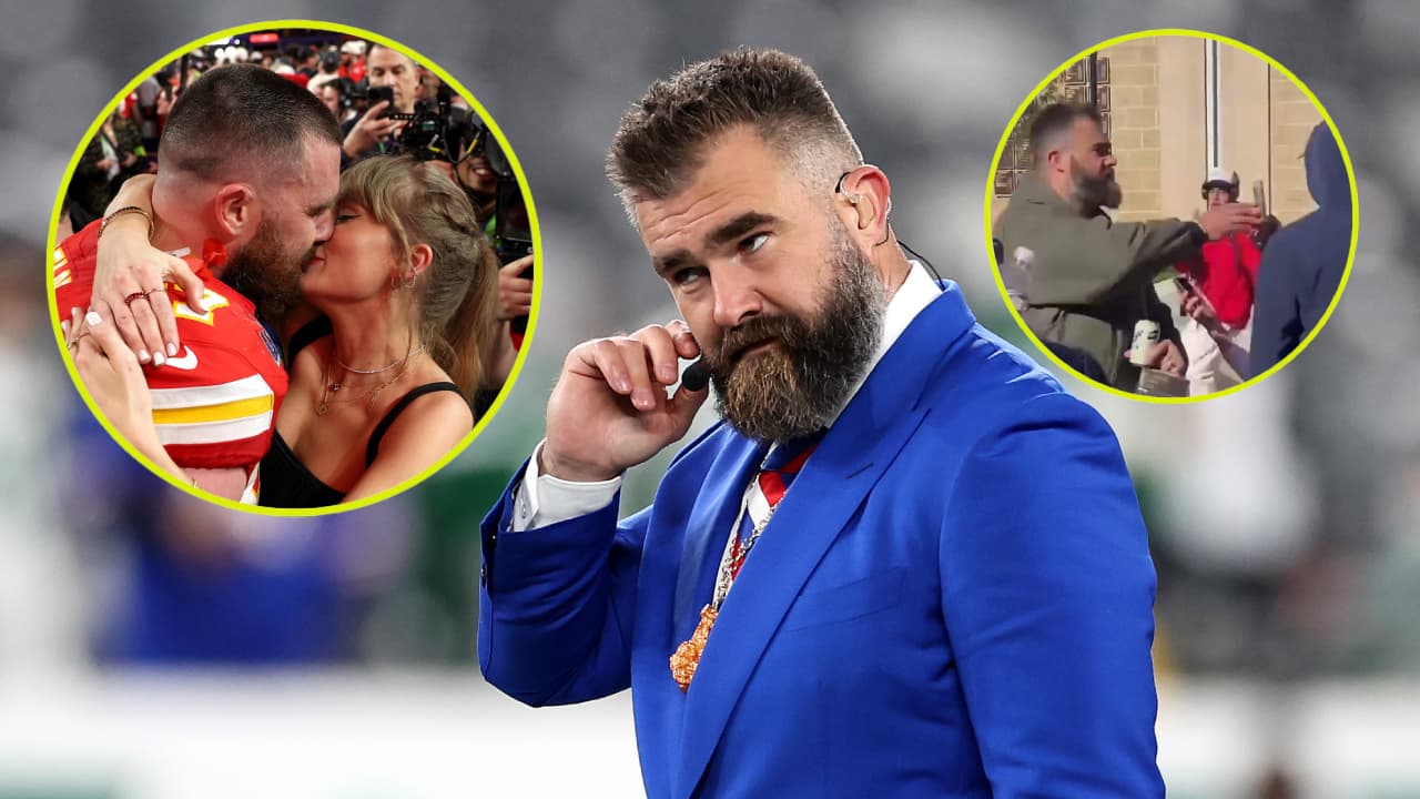Jason Kelce explota por culpa de Taylor Swift y destroza celular a un fan