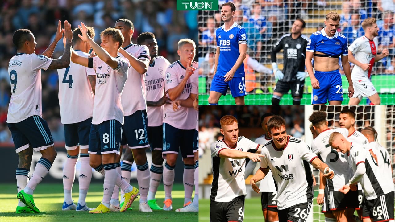 Arsenal lidera la Premier League, Fulham gana y Leicester City cae
