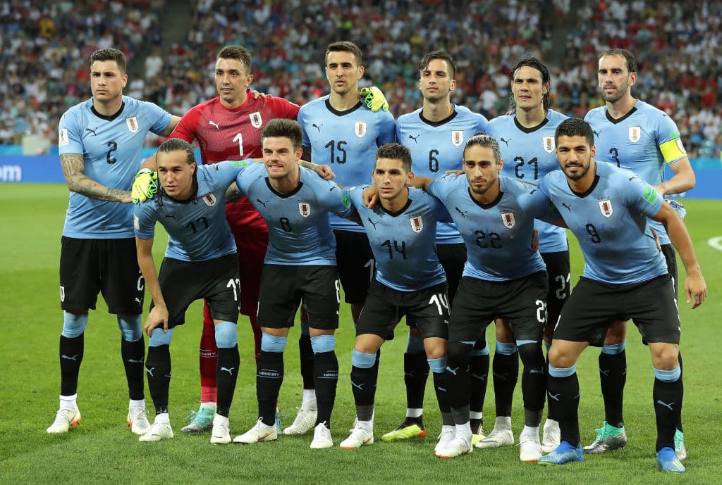 En el Mundial de Rusia 2018, Uruguay ganó el Grupo A con tres victorias, en octavos de final eliminó a Portugal y en cuartos de final cayó ante Francia.