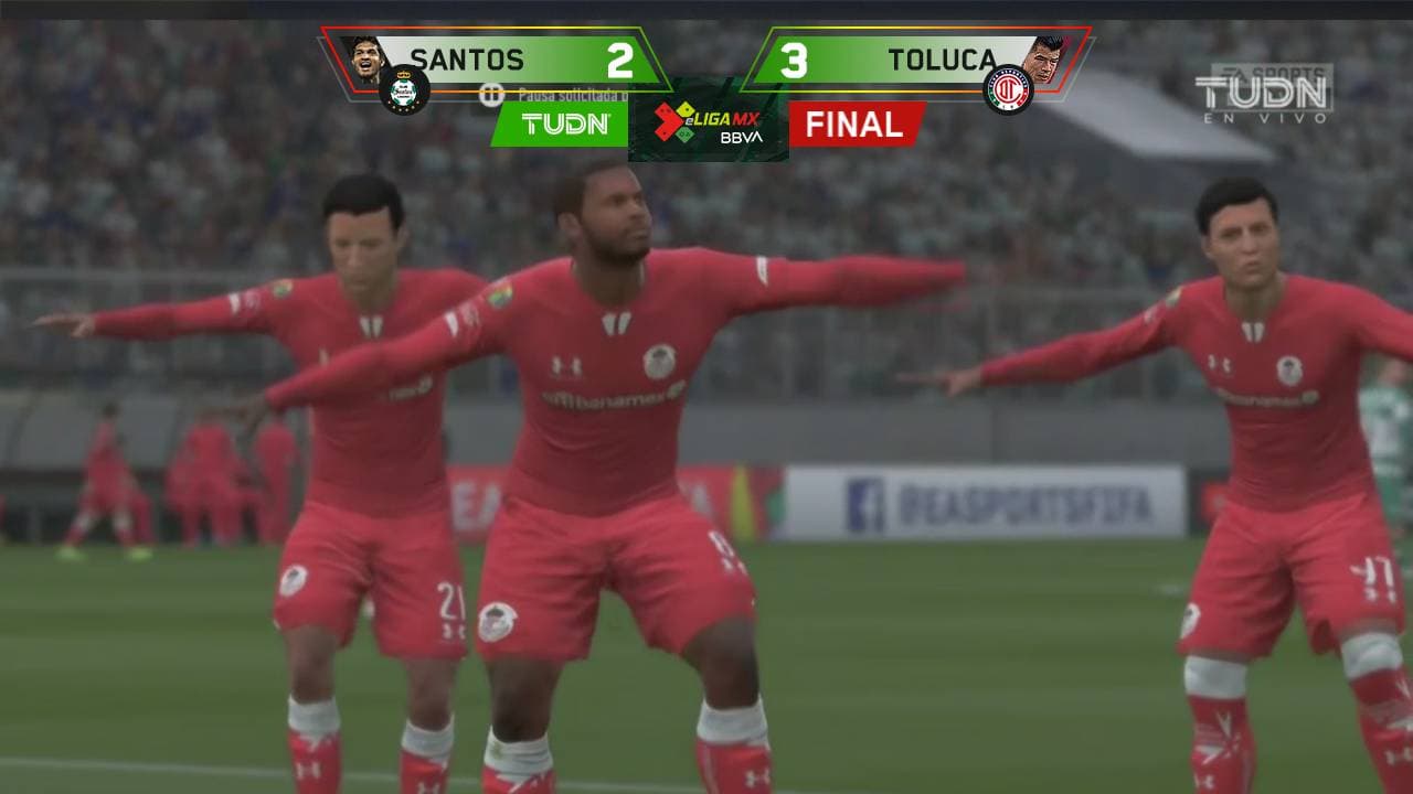 ¡Qué remontada! Toluca vence a Santos y mete miedo en la eLigaMX