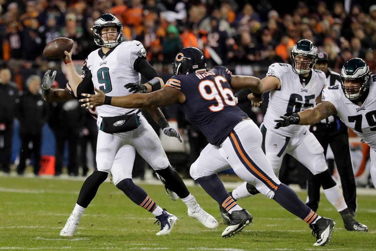 Regresos en cuarto cuarto en 2018: Carson Wentz 2 (11 aperturas); Mitchell Trubisky 1 (14 aperturas); Nick Foles 2 (5 aperturas.)
