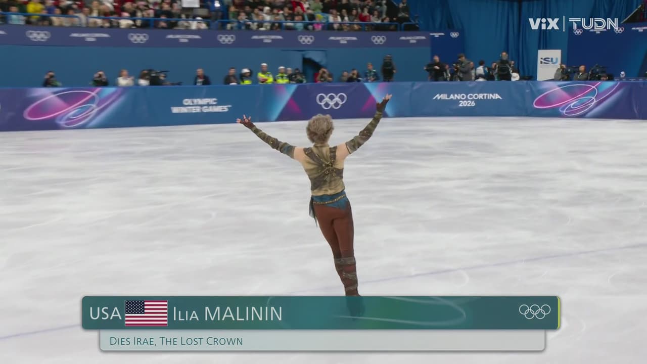 Ilia Malinin maravilla en el programa corto del patinaje artístico