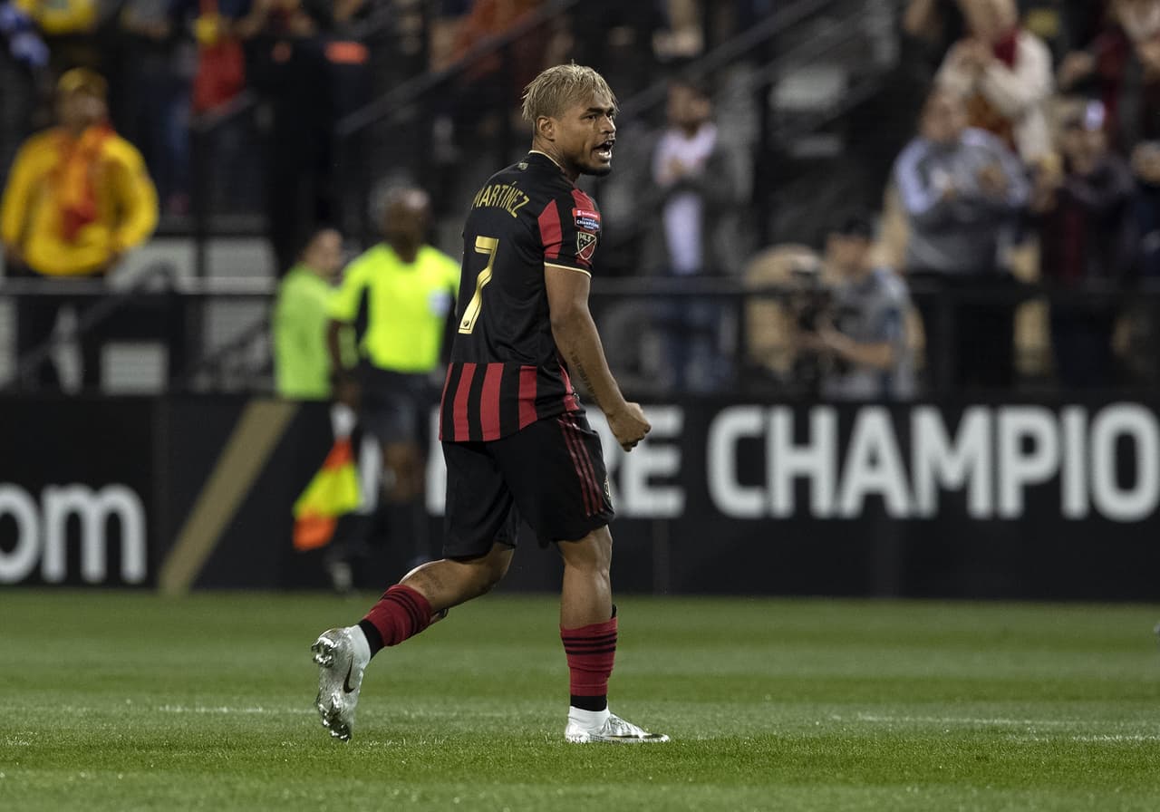 El primer festejo del sudamericano en esta nueva temporada, lo que le da un buen sentimiento de cara al debut en la MLS 2019 este fin de semana.