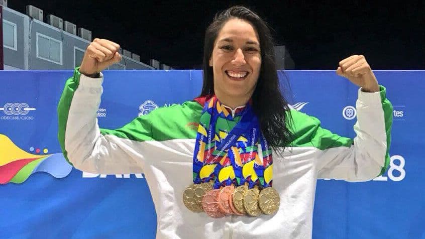 La mexicana Liliana Ibáñez terminó estos Juegos con cinco medallas de oro, una de plata y tres de bronce.