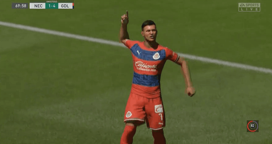 Las Chivas del 'Nene' Beltrán golean al Necaxa, de Carlos Guzmán, 1-5 y están para pelear el torneo virtual de la eLiga MX.