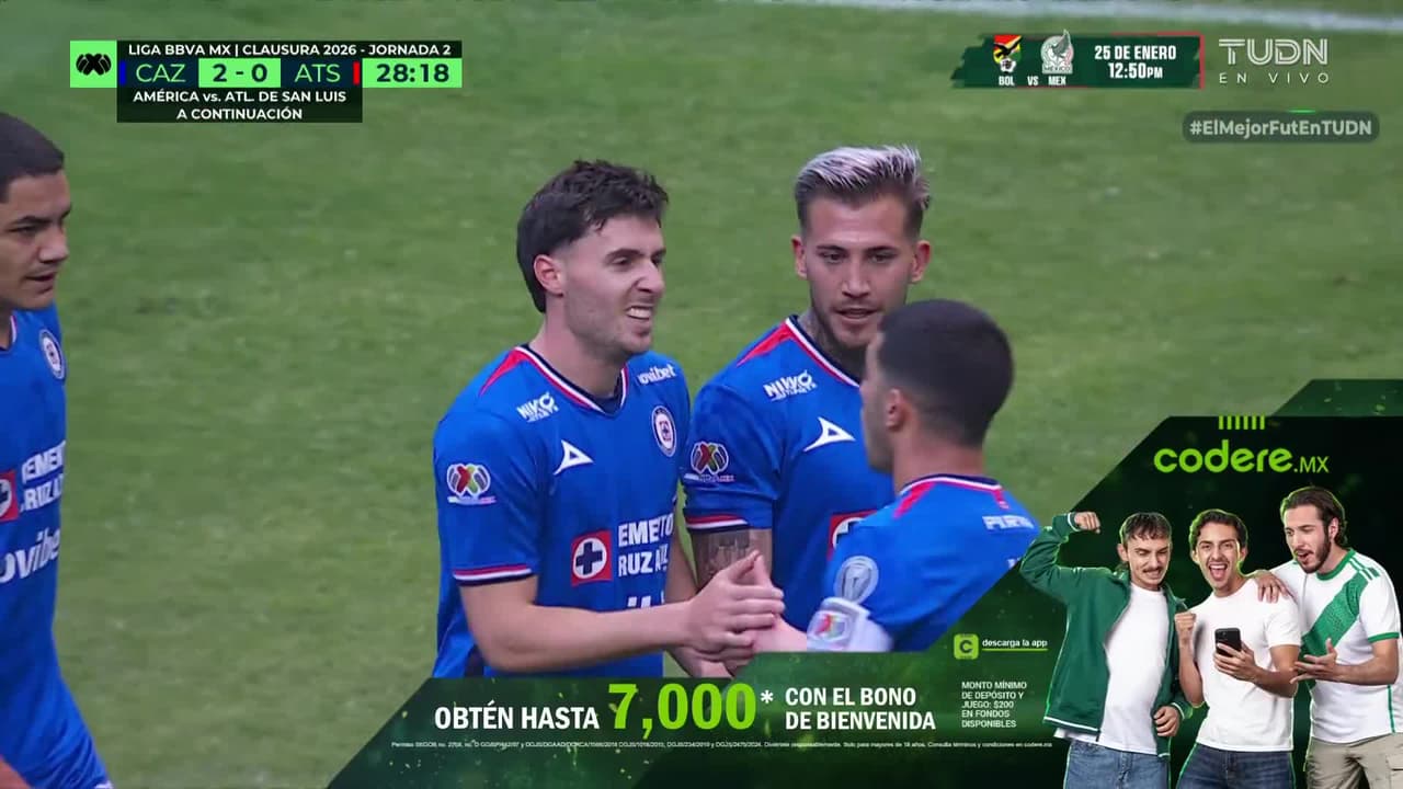 ¡Grosería de gol de Paradela! ¡Joyita de gol de Cruz Azul!