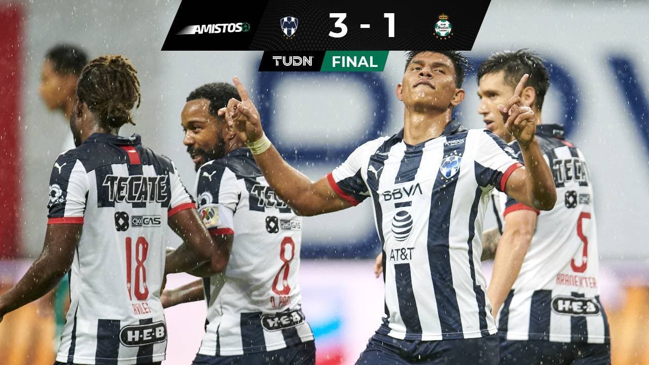 Rayados golea a Santos en el cierre de pretemporada de ambos