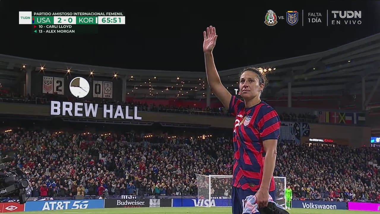 ¡Se despide la leyenda! Carli Lloyd abandona el duelo y el estadio explota