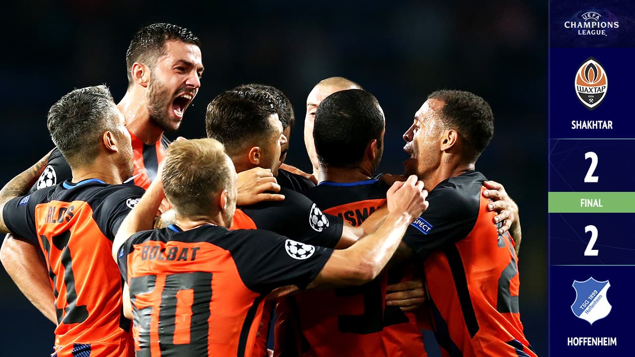 En un partido trepidante, Shakhtar Donetsk y Hoffenheim empataron en Ucrania