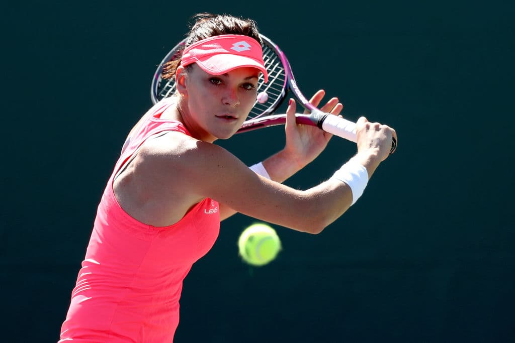 Durante su carrera Radwanska tuvo como entrenadora a la legendaria Martina Navratilova.