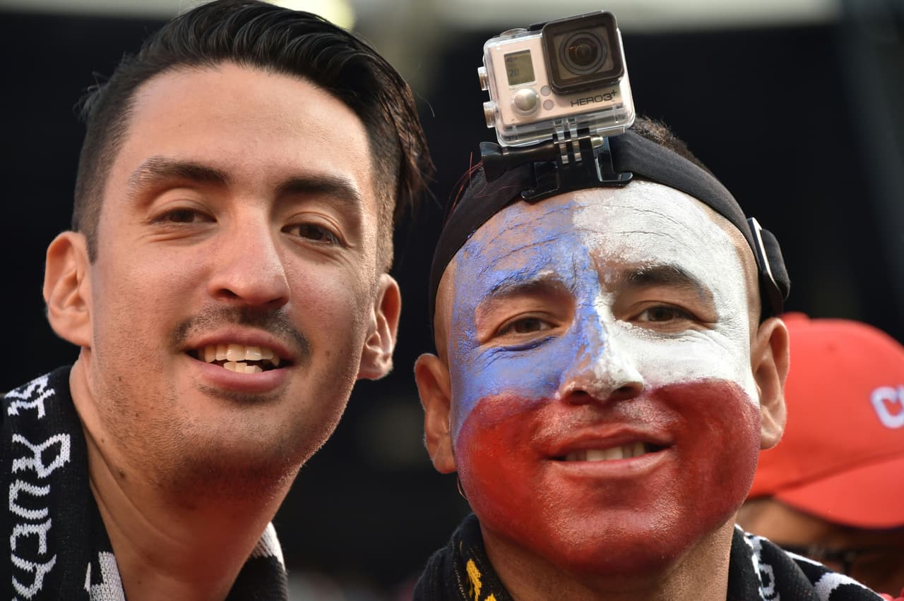 Los aficionados derrocharon pasión en la final del Argentina vs. Chile en el MetLife Stadium de Nueva York.