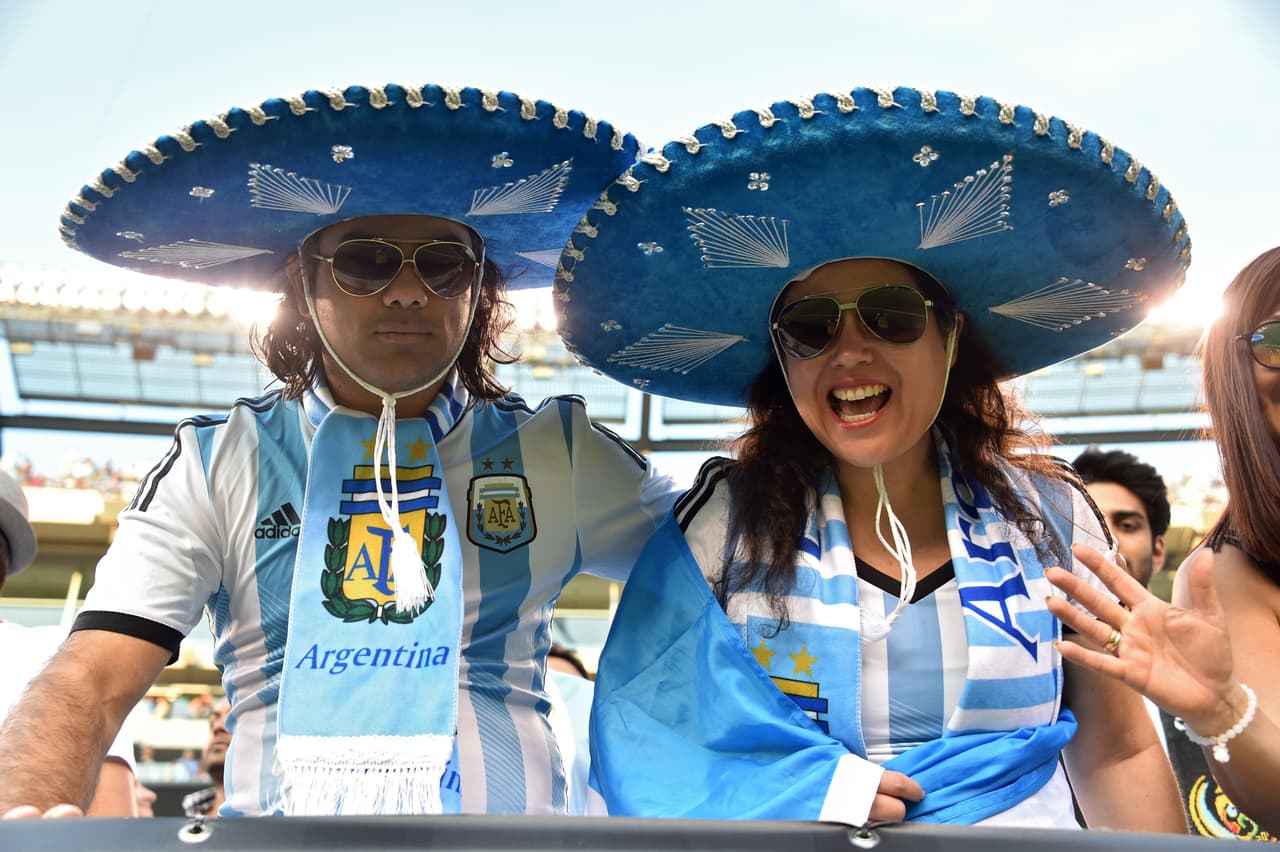 Los aficionados derrocharon pasión en la final del Argentina vs. Chile en el MetLife Stadium de Nueva York.